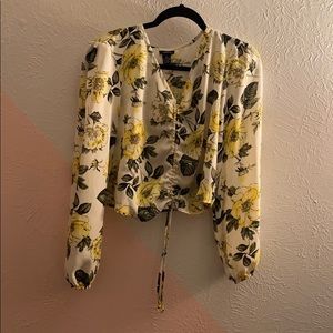Rue 21 floral blouse long sleeve